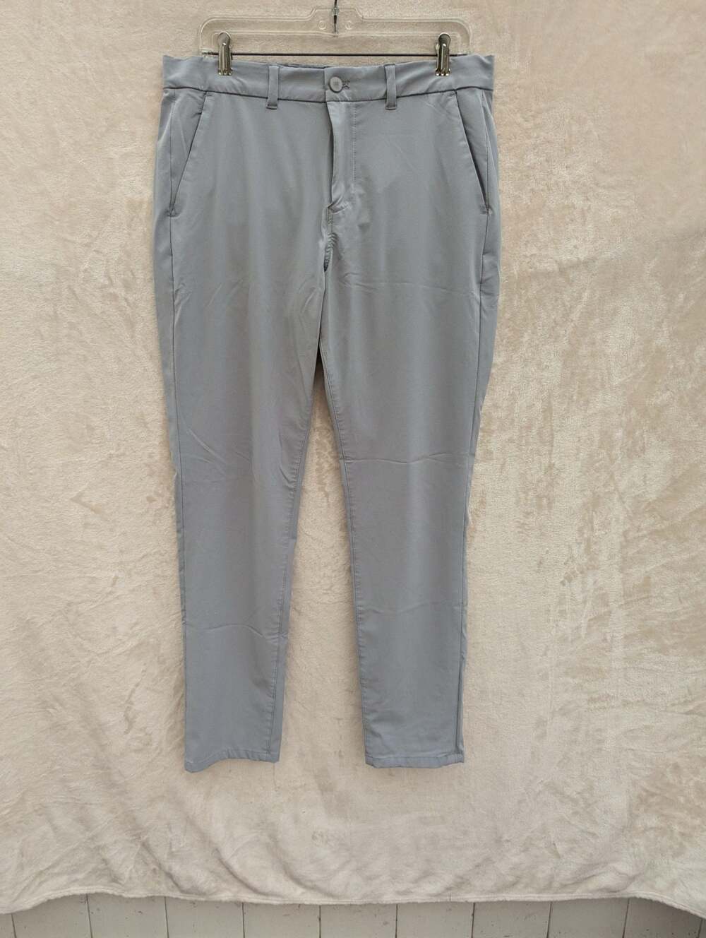 Mizzen + Main Helmsman Slim Performance Pants Gray 33W x 32L